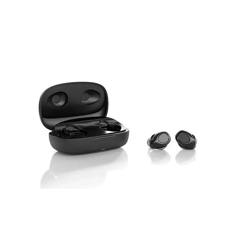 Słuchawki z mikrofonem Natec SOHO TWS bezprzewodowe dokanałowe czarne