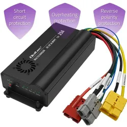 Ładowarka DC-DC Qoltec 12V z regulatorem MPPT | 25A | LiFePO4 AGM GEL STD