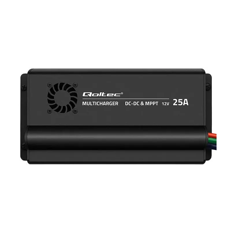Ładowarka DC-DC Qoltec 12V z regulatorem MPPT | 25A | LiFePO4 AGM GEL STD