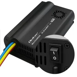 Ładowarka DC-DC Qoltec 12V z regulatorem MPPT | 40A | LiFePO4 AGM GEL STD