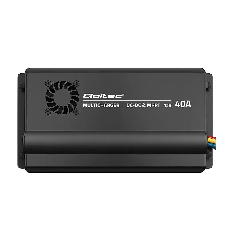 Ładowarka DC-DC Qoltec 12V z regulatorem MPPT | 40A | LiFePO4 AGM GEL STD