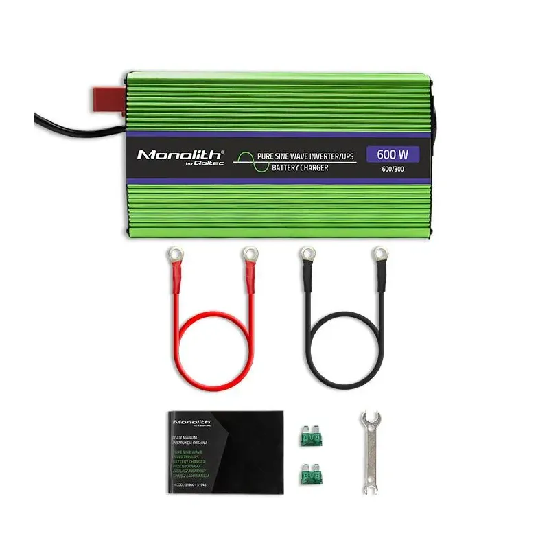Przetwornica napięcia Qoltec Monolith | ładowanie baterii | UPS | 300W |