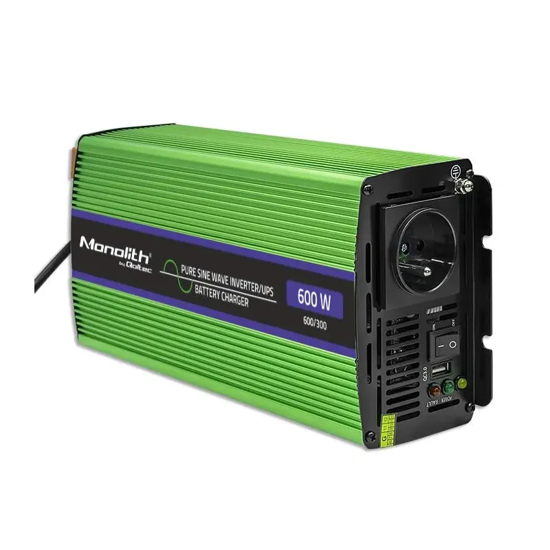 Przetwornica napięcia Qoltec Monolith | ładowanie baterii | UPS | 300W |
