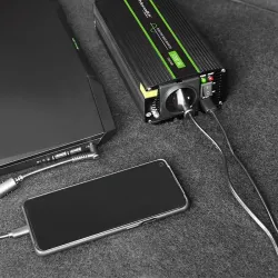 Przetwornica napięcia Qoltec Monolith | 600W | 1200W | 12V na 230V | Czysty