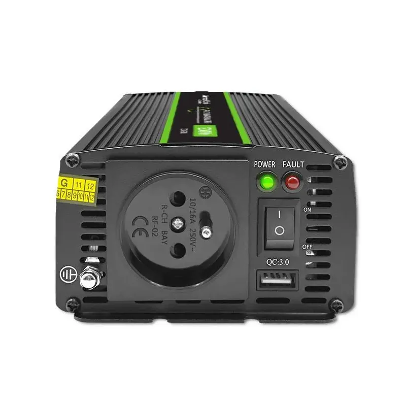 Przetwornica napięcia Qoltec Monolith | 600W | 1200W | 12V na 230V | Czysty