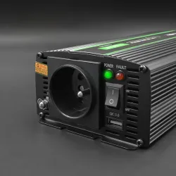 Przetwornica napięcia Qoltec Monolith | 600W | 1200W | 24V na 230V | Czysty