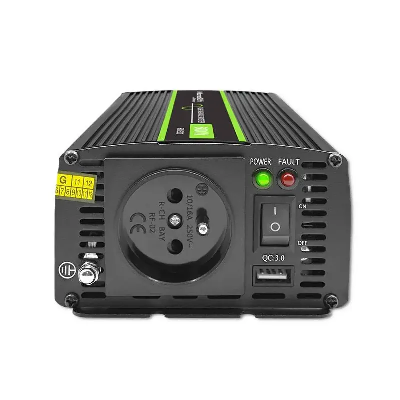 Przetwornica napięcia Qoltec Monolith | 300W | 600W | 12V na 230V | Czysty