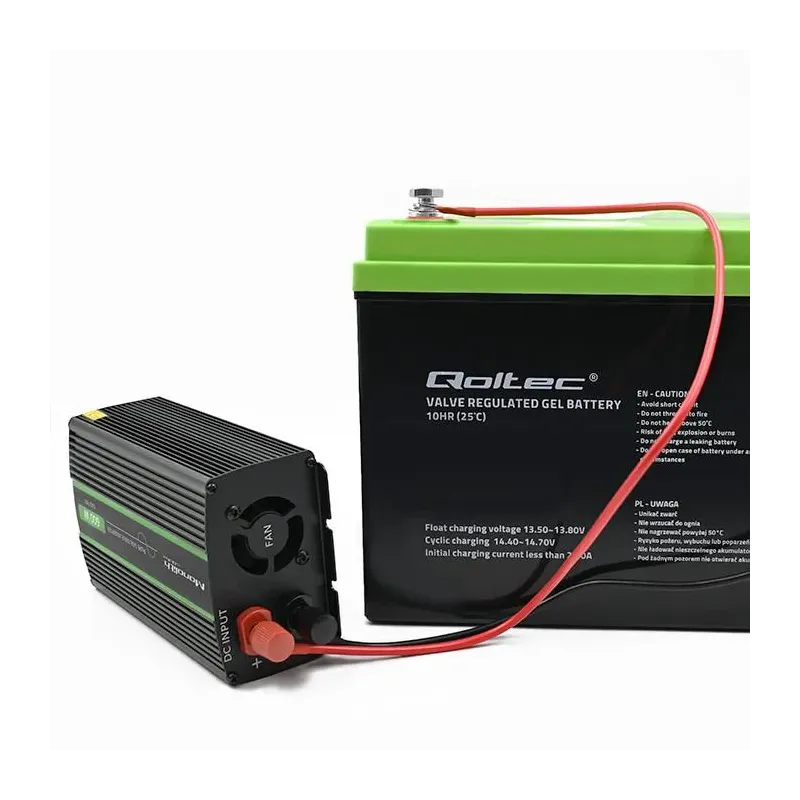 Przetwornica napięcia Qoltec Monolith |300W | 600W | 24V na 230V | Czysty