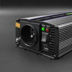 Przetwornica napięcia Qoltec Monolith 600 MS Wave | 12V na 230V | 300/600W