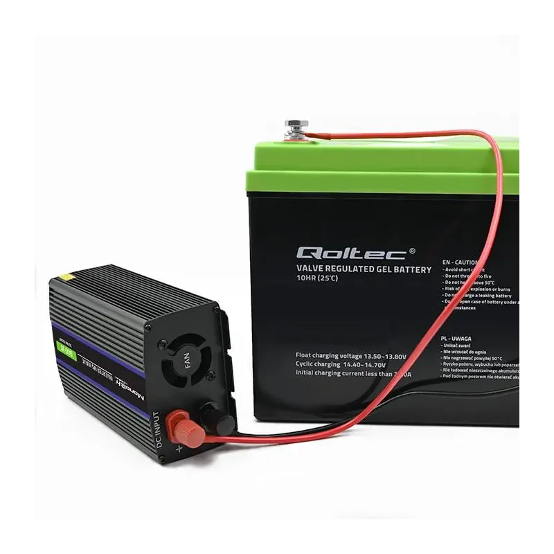 Przetwornica napięcia Qoltec Monolith 600 MS Wave | 12V na 230V | 300/600W