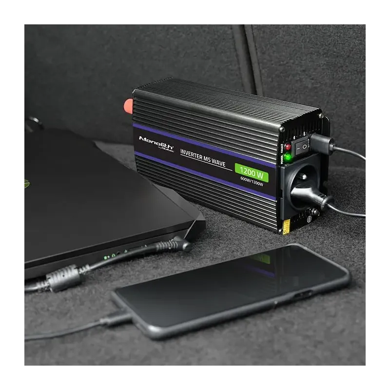 Przetwornica napięcia Qoltec Monolith 1200 MS Wave | 12V na 230V |