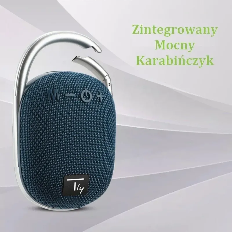 Głośnik Techly Bluetooth 5.3 5W TWS LED/MP3/USB/TF niebieski