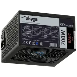 Zasilacz ATX 700W Akyga AK-B1-700BE BLACK EDITION P4+4 PCI-E 6 pin i 6+2