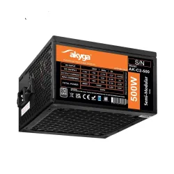 Zasilacz ATX 500W Akyga AK-C2-500 Semi-Modular P4+4 2x... | PartsPC.pl