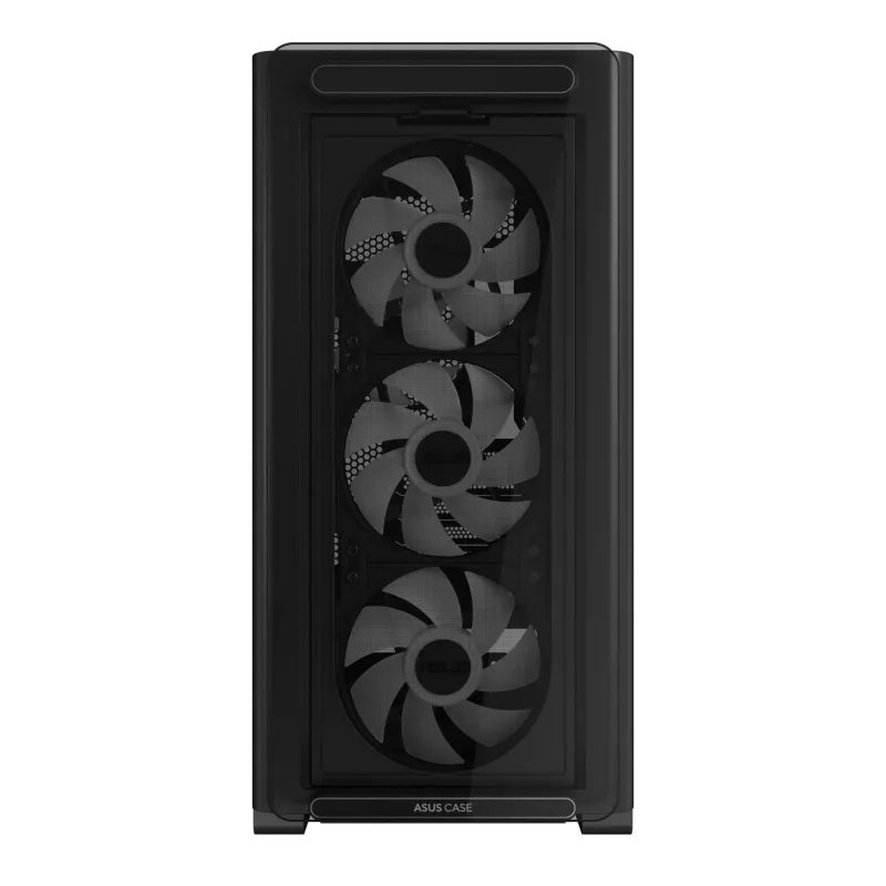 Obudowa Asus A23 PLUS TG ARGB BLACK mATX z oknem bez zasilacza