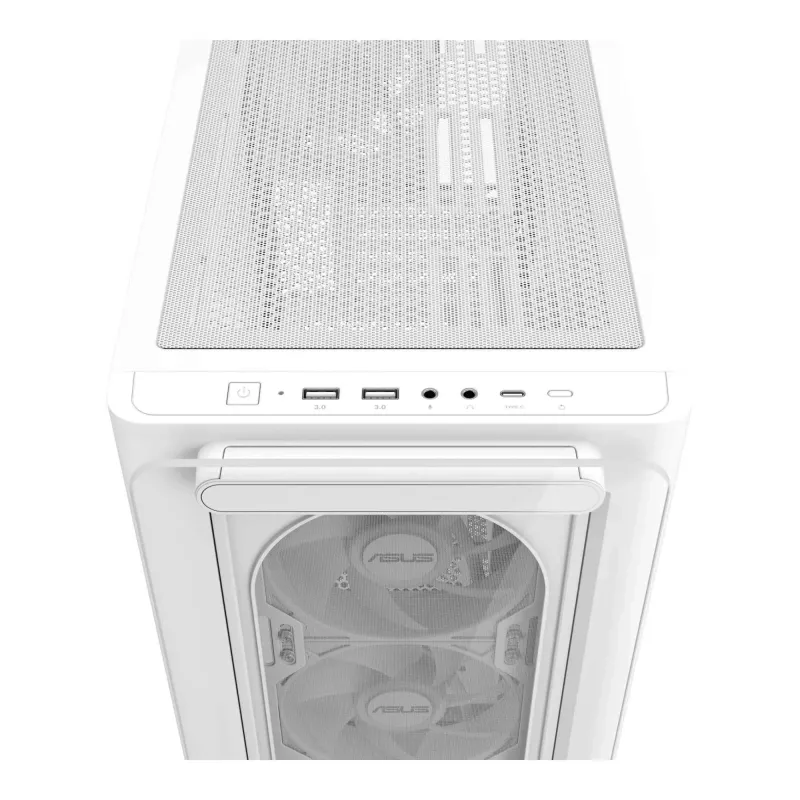 Obudowa Asus A23 PLUS TG ARGB WHITE mATX z oknem bez zasilacza