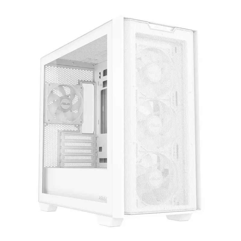 Obudowa Asus A21 PLUS TG ARGB WHITE mATX z oknem bez zasilacza
