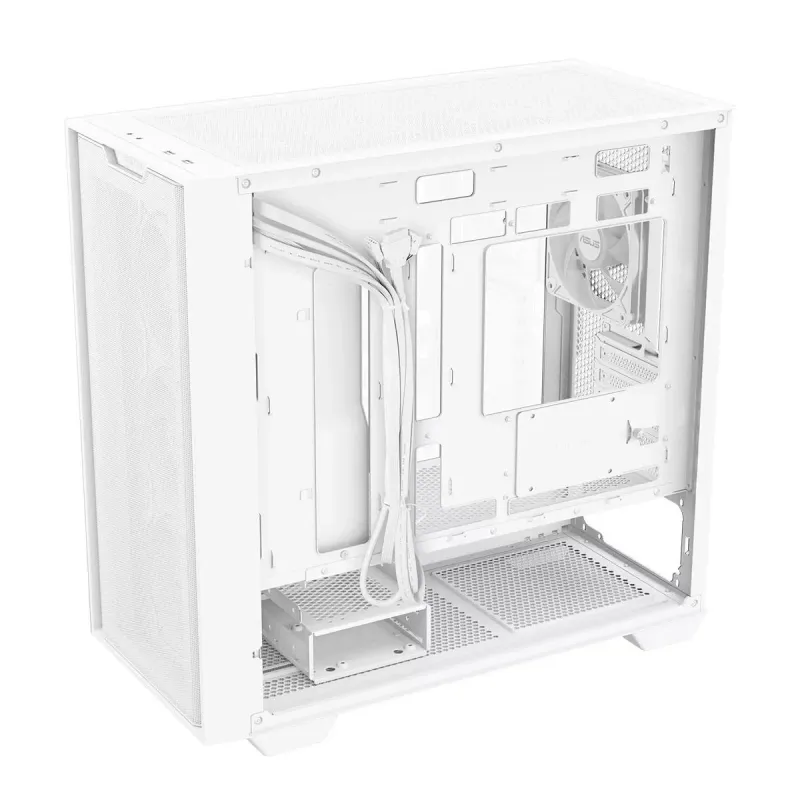 Obudowa Asus A21 PLUS TG ARGB WHITE mATX z oknem bez zasilacza
