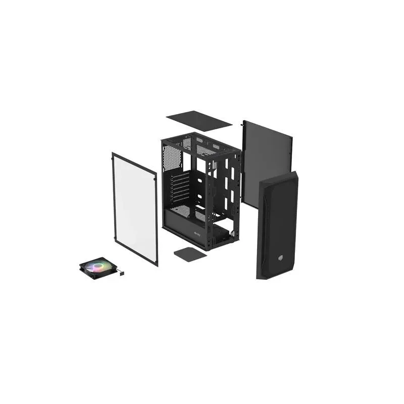 Obudowa Fury SHOBO SH4 RGB ATX Midi Tower z oknem czarna