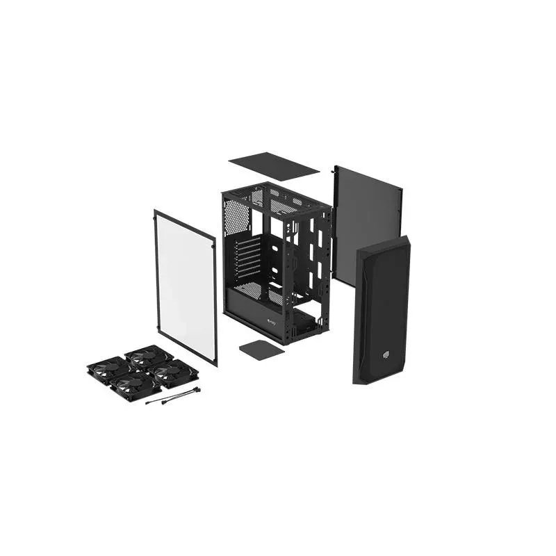 Obudowa Fury SHOBO SH4F ATX Midi Tower z oknem czarna