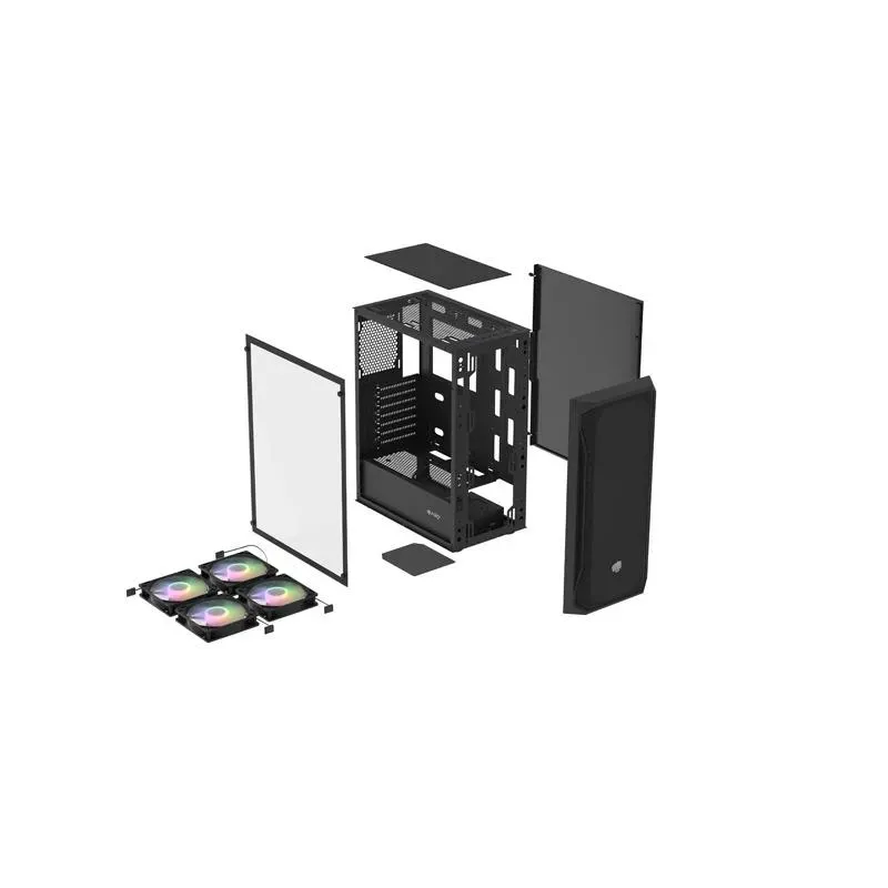 Obudowa Fury SHOBO SH4F RGB ATX Midi Tower z oknem czarna