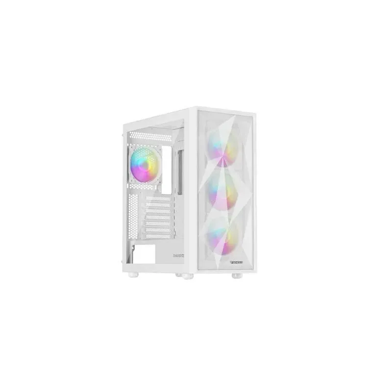 Obudowa Genesis Diaxid 605 ARGB Midi Towar (z oknem, USB-C) Biała