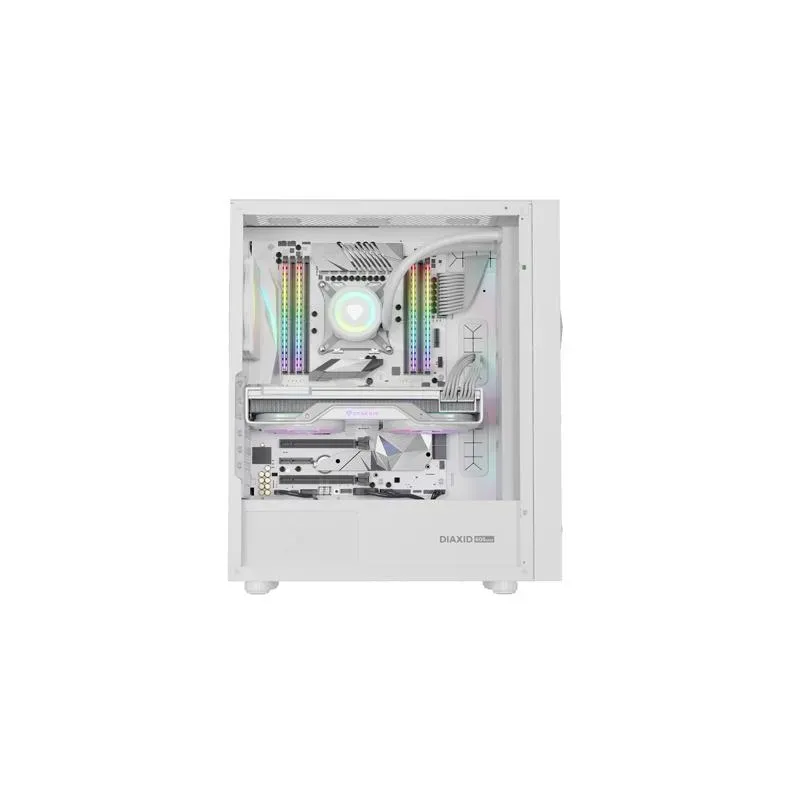 Obudowa Genesis Diaxid 605 ARGB Midi Towar (z oknem, USB-C) Biała