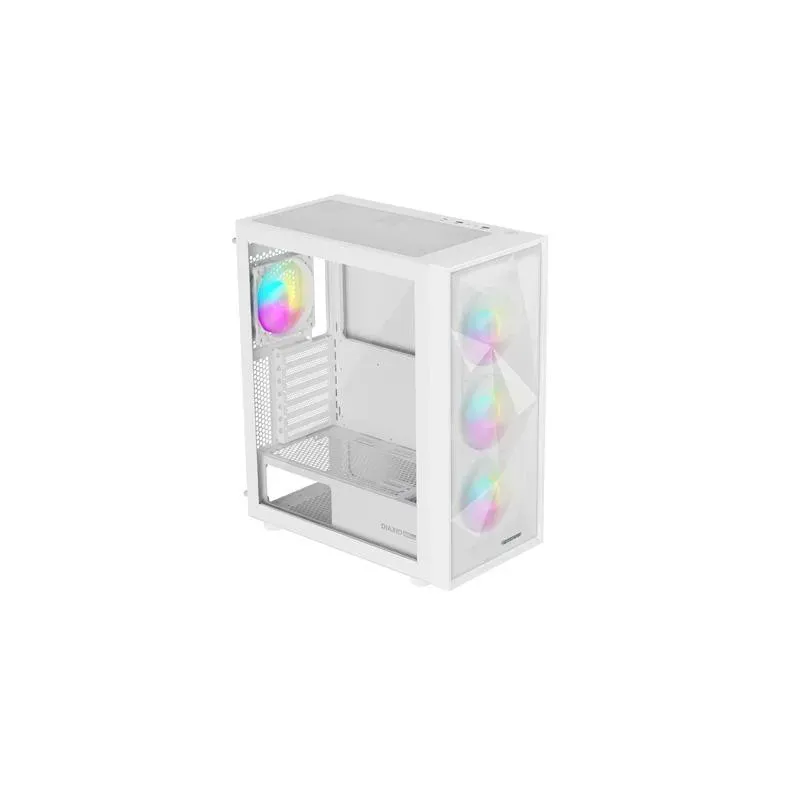 Obudowa Genesis Diaxid 605 ARGB Midi Towar (z oknem, USB-C) Biała