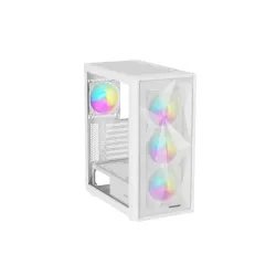 Obudowa Genesis Diaxid 605 ARGB Midi Towar (z oknem, USB-C) Biała