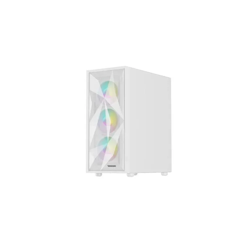 Obudowa Genesis Diaxid 605 ARGB Midi Towar (z oknem, USB-C) Biała