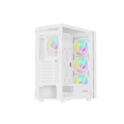 Obudowa Genesis Diaxid 605 ARGB Midi Towar (z oknem, USB-C) Biała