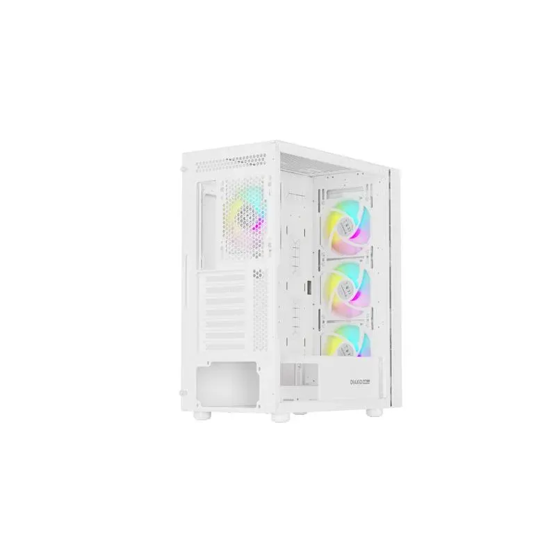 Obudowa Genesis Diaxid 605 ARGB Midi Towar (z oknem, USB-C) Biała