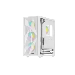 Obudowa Genesis Diaxid 605 ARGB Midi Towar (z oknem, USB-C) Biała
