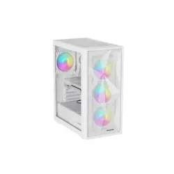 Obudowa Genesis Diaxid 605 ARGB Midi Towar (z oknem, USB-C) Biała