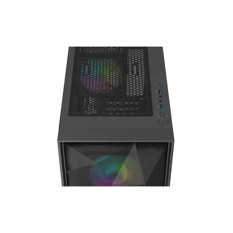 Obudowa Genesis Diaxid 605 ARGB Midi Towar (z oknem, USB-C) Czarna