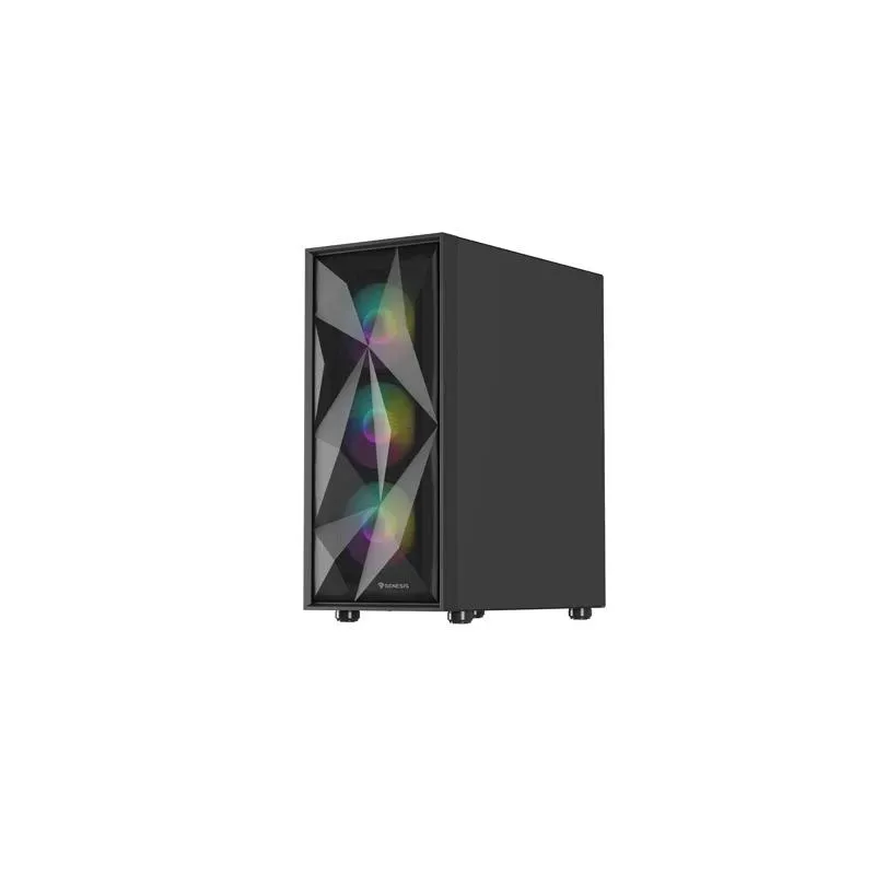 Obudowa Genesis Diaxid 605 ARGB Midi Towar (z oknem, USB-C) Czarna