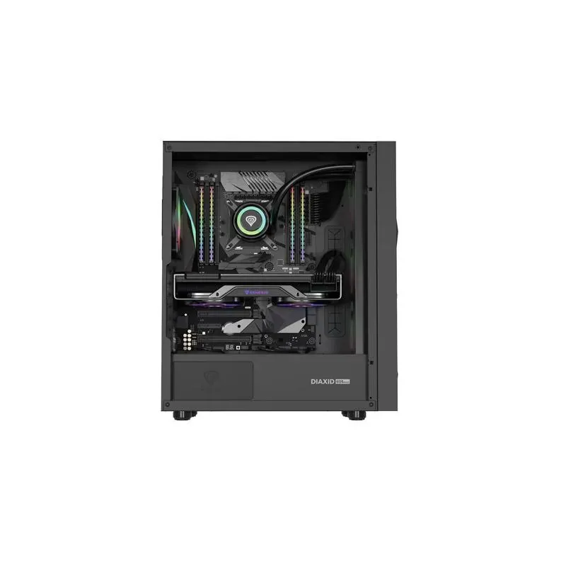 Obudowa Genesis Diaxid 605 ARGB Midi Towar (z oknem, USB-C) Czarna
