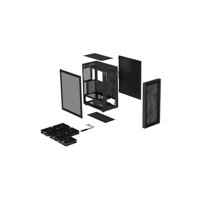 Obudowa Genesis Diaxid 605F Midi Towar (z oknem, USB-C)... | PartsPC.pl