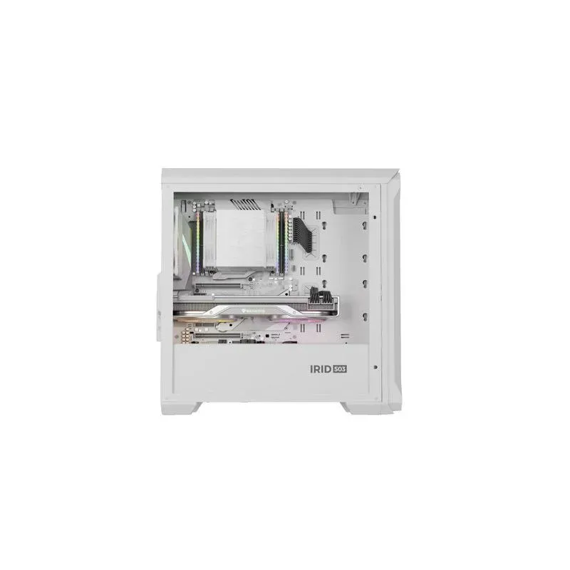 Obudowa Genesis Irid 503 ARGB Lite Matx Mini Tower z oknem Biała