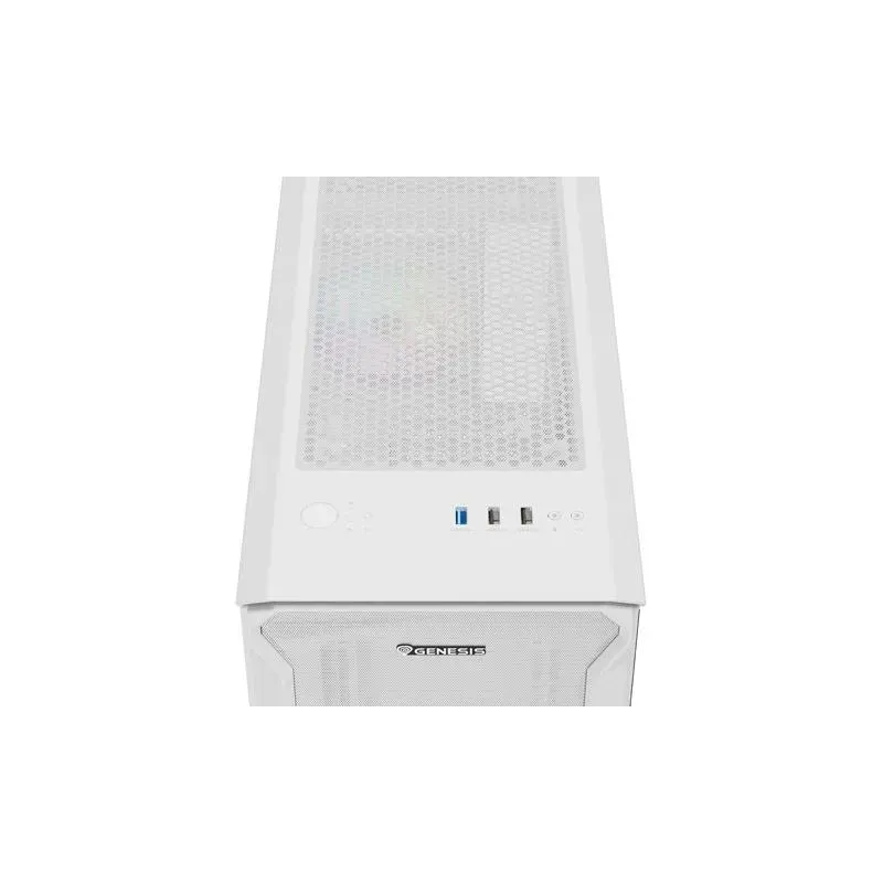 Obudowa Genesis Irid 503 ARGB Lite Matx Mini Tower z oknem Biała