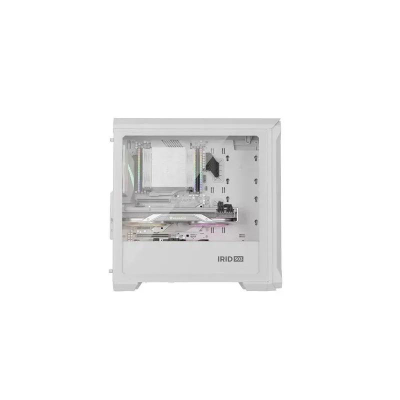 Obudowa Genesis Irid 503 ARGB Lite Matx Mini Tower z oknem Biała