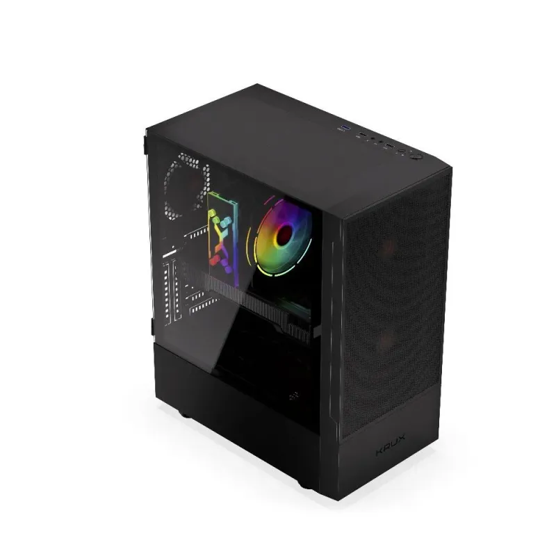 Obudowa KRUX Nadir ATX, z oknem, bez zasilacza, czarna
