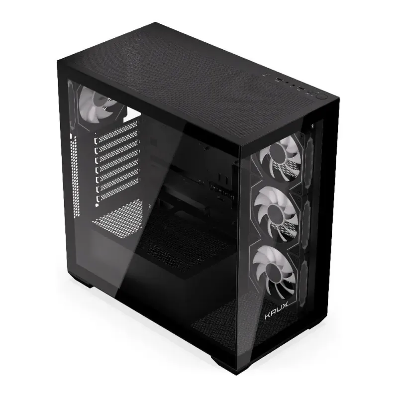 Obudowa Krux Exo ATX RGB z oknem bez zasilacza czarna
