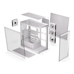 Obudowa KRUX Exo White ATX, z oknem, bez zasilacza, biała