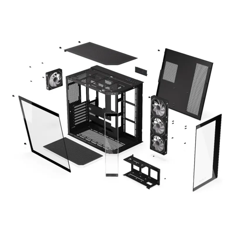 Obudowa KRUX Empero ATX, z oknem, bez zasilacza, czarna