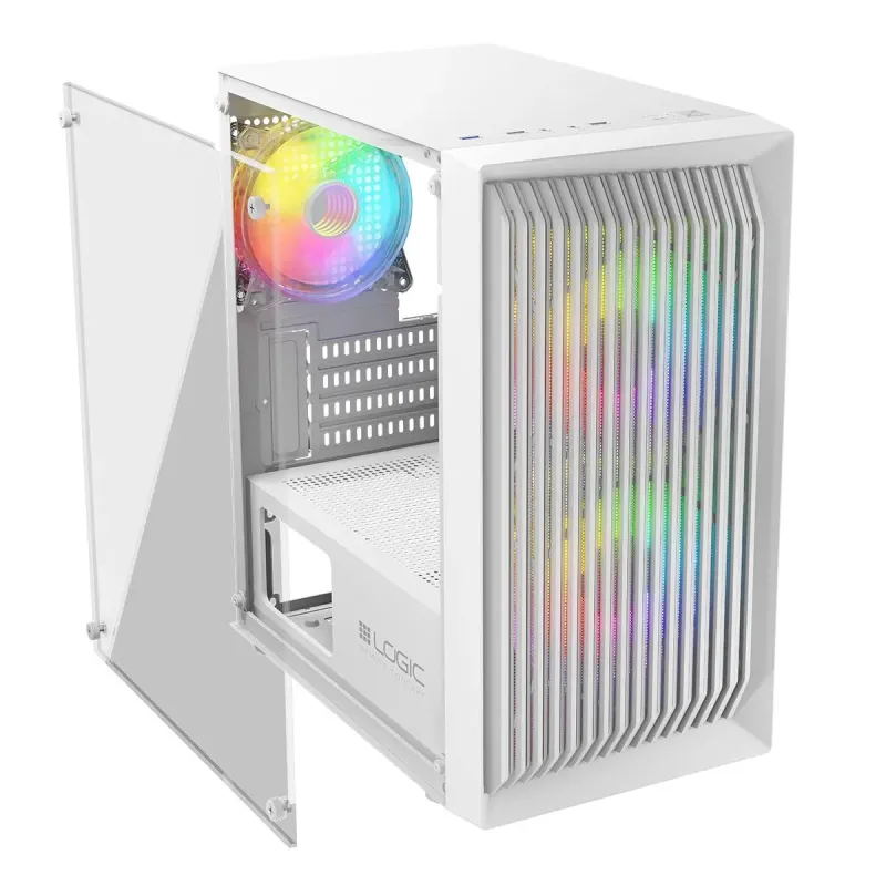 Obudowa LOGIC ATOS ARGB mATX/mITX Mini USB 3.0 Biała
