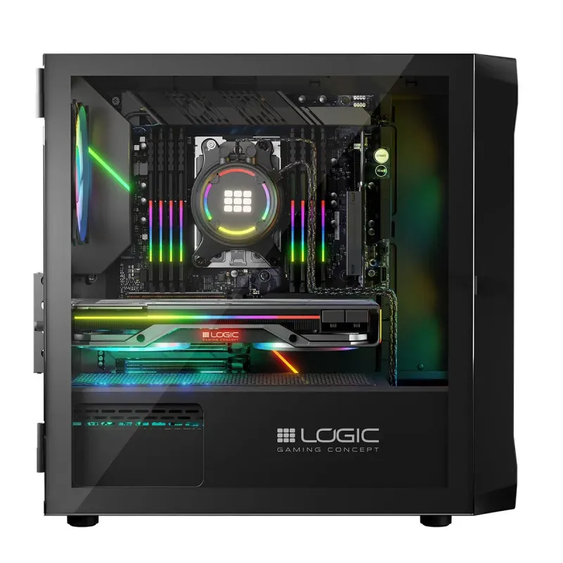 Obudowa LOGIC PORTOS ARGB Mini USB 3.0 Black