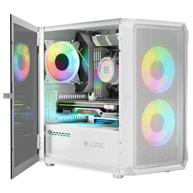 Obudowa LOGIC PORTOS ARGB Mini USB 3.0 White