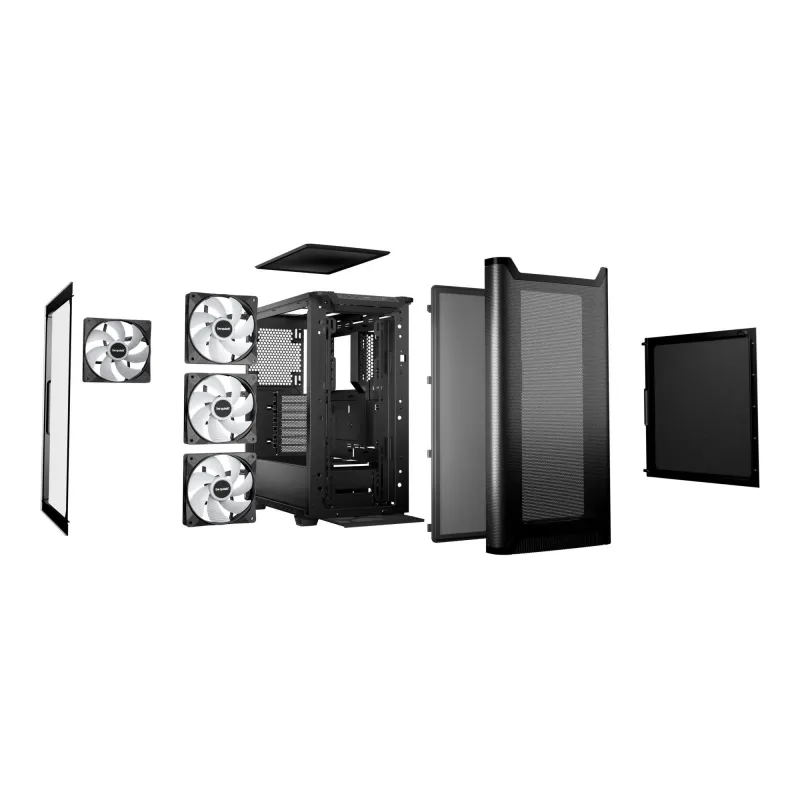 Obudowa be quiet! Pure Base 501 DX Black ATX Midi ARGB z oknem bez