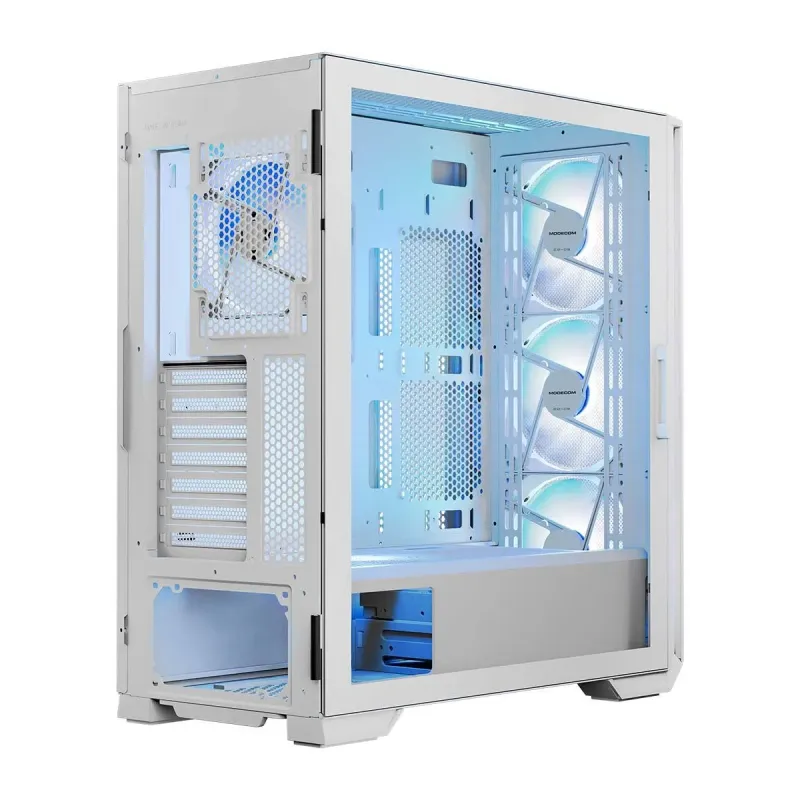 Obudowa Modecom Horizon ARGB Flow Midi USB Type C, Biała